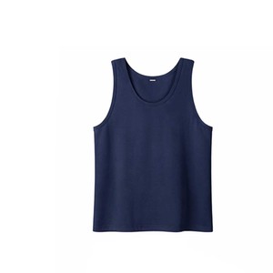 เสื้อกล้ามผู้ชายแบบสวมใส่สบาย สีพื้น ผ้าฝ้าย 100% ระบายอากาศ แห้งเร็ว ทรง 3 มิติ ปี 2026 ขายดีที่สุด รับผลิตตามสั่ง (OEM) พร้อมปักโลโก้ - Product Image 4