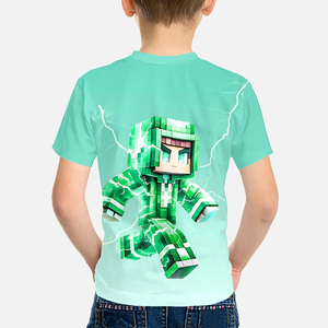 Diseña Tu Propio Logotipo, Camiseta Infantil de Manga Corta, Tejido 3D, Informal, Transpirable, de Alta Calidad, Precios Razonables en Oferta - Product Image 2