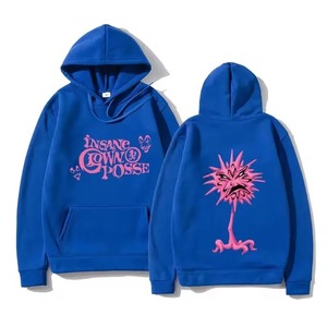 Sweat à capuche zippé coupe-vent en polaire tricotée imprimée Hip Hop Band 340g Polyester/Coton pour homme et unisexe, chaud à manches longues pour l'automne - Product Image 5