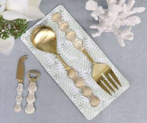 Juego de cucharas de acero inoxidable con revestimiento de PVD dorado hecho a mano, cubiertos de primera calidad, utensilios de cocina, cuchara de boda para servir alimentos, India - Product Image 4