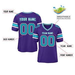 New Arrival High Quality American <b>Football</b> Jersey Short Sleeve Anti-Bacterial Breathable 100% Polyester Wholesale Customized - Product Image 2