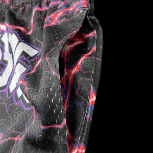 กางเกงขาสั้นสตรีทแวร์ลายซับลิเมชั่นหลากสีสัน ดีไซน์ล่าสุดสำหรับบาสเกตบอล รับผลิตแบบ OEM/ODM - Product Image 4