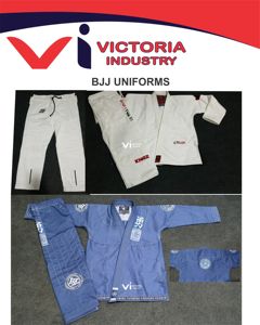 Jiu jitsu Gi 100% algodón profesionales BJJ uniforme peso ligero Kimonos Gis parches bordados Gis - Product Image 5