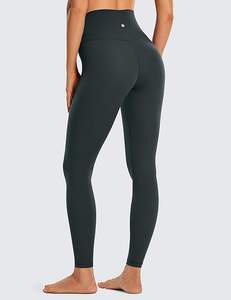 Mallas de Yoga transpirables de secado rápido de cintura alta para mujer, pantalones de compresión sin costuras a la moda para correr, pantalones de Fitness sólidos personalizables - Product Image 3