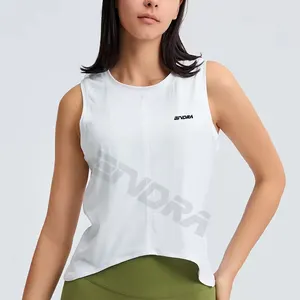 تصميم جديد سترة تدريب قميص لياقة بدنية متدلي توب تانك توب قابل للتنفس للرياضة جيم تانك توب للنساء
