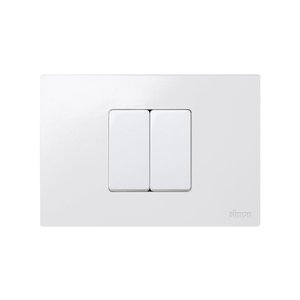 Cornice bianca con 2 semielementi e telaio per box americano (Simon 27 Play 2700612-030) - Product Image 2