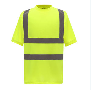 T-shirt de sécurité haute visibilité à manches courtes pour homme de bonne qualité, réfléchissant, respirant et durable - Product Image 4