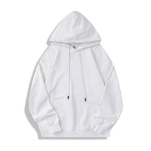 Logotipo personalizado hombres mujeres unisex pullover sólido en blanco 100% algodón de gran tamaño francés Terry causal Sudadera con capucha sudaderas con capucha - Product Image 3