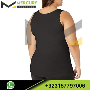Débardeur décontracté sans manches respirant grande taille pour femmes Débardeur de sport entraînement gym fitness disponible avec logo personnalisé - Product Image 2