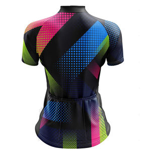 Maillot de cyclisme à manches courtes en polyester 100% respirant et à séchage rapide, couleur unie, dernière collection, vente en gros OEM pour les cyclistes hommes, les promenades à vélo - Product Image 6