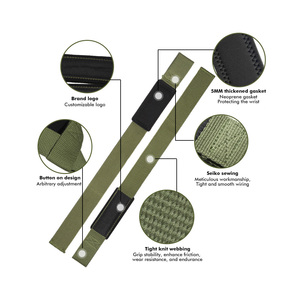 Hot Selling Exercise Wrist Support Wraps Weightlifting Wristwraps Fitness Bandage <b>Wristband</b> Hand Gym Wraps OEM Customise Logo - Product Image 3