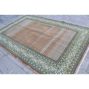 Tapis turc 6,4x9,9 pi (195x301 cm), tapis oriental vintage brun - Product Image 2