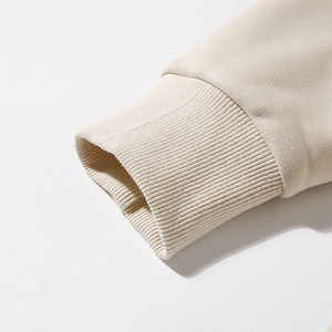 Sweat-shirt en molleton de coton épais de haute qualité, uni, lourd, surdimensionné, avec impression brodée, sans cordon, unisexe, logo personnalisé, grandes tailles - Product Image 3
