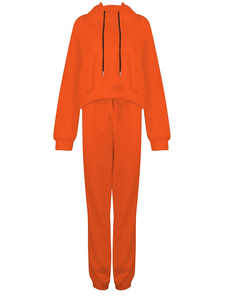 Pakistan manufacture hot Selling Hoodies Tracksuit set 100% Cotton Breathable <b>Blank</b> Custom Plain casual wear tracksuit - Product Image 5