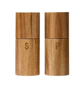 Ensemble d'outils pour herbes et épices, deux shakers à épices et à poivre en bois écologiques pour la maison, l'hôtel, le restaurant - Product Image 3