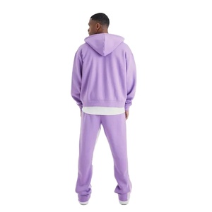 Sudadera con capucha y cremallera de lana de algodón 100% personalizada, conjunto de calidad con serigrafía transpirable de talla grande, respetuoso con el medio ambiente de invierno - Product Image 6