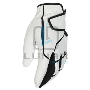 Gants de golf en cuir Cabretta de haute qualité adultes nouveau Style main gauche 3D Logo dragonne sans pression paume en cuir personnalisable - Product Image 1
