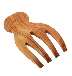 Hot Sale Table Ware Wood Hands New Collection Solid Wood Salad Tools Food Grade Dinner Ware Wholesale Manufacturer Salad Server - Product Image 2