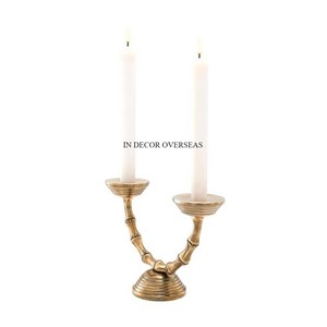 Heavy Duty Metal High Grade Gold Plated Unique Fancy Designer Set Of 2 Hanging Candle Stick Holder Lantern From Indian Supplier - Product Image 4