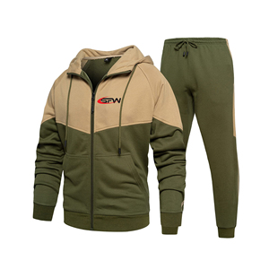 Conjunto Deportivo Casual para Hombre con Chaqueta Ligera, Pantalones con Cintura Ajustable y Tela Suave Diseñado para Uso Diario - Product Image 1