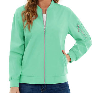 แจ็คเก็ตบอมเบอร์ผู้หญิงสไตล์สตรีทแวร์ รุ่นใหม่ล่าสุด ปี 2025 ผ้าถักน้ำหนักเบา ระบายอากาศได้ดี ผ้าแคนวาส เหมาะสำหรับขี่มอเตอร์ไซค์ เสื้อคลุมทำงาน ลดราคา - Product Image 1