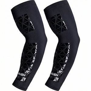 Manguitos tácticos de alta elasticidad personalizados con gráficos propios, marca personalizada, transpirables, para baloncesto, ciclismo y deportes, fabricados por un fabricante de manguitos deportivos. - Product Image 1