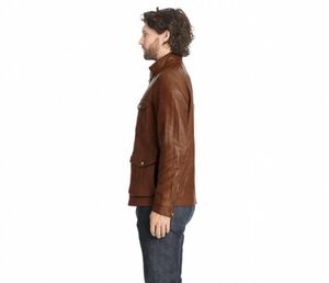 Veste personnalisée en cuir de mouton de qualité supérieure nouveau style 2020 veste en cuir Prime pour hommes veste marron pour hommes - Product Image 6