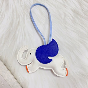 Breloque de sac éléphant en cuir animal pour enfants mignons avec sangle - Product Image 3