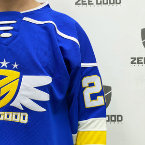 Nouveau populaire uniforme de Hockey sur glace ordinaire meilleure qualité nouveau Design uniforme de Hockey jeunesse uniforme de Hockey sur glace maillot de Football - Product Image 5