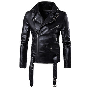Chaqueta de invierno para hombre con cuello levantado personalizado de la mejor calidad, modelo superior de cuero genuino, lona impermeable, transpirable, estilo más Popular - Product Image 2