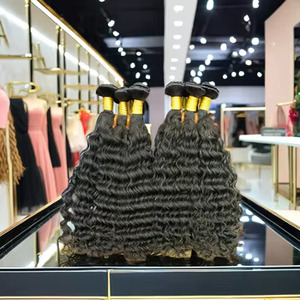 Extensions de cheveux humains indiens péruviens brésiliens bouclés Remy vierges non traités 100g - Product Image 3