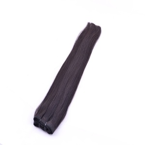 ผมแท้ 100% จากอินเดีย แบบตรงและแบบหยักศก  ถักด้วยเครื่องจักร  แบบ Double Weft Closure Frontal  แบบ Double Drawn  ขายส่งเป็นมัด - Product Image 1