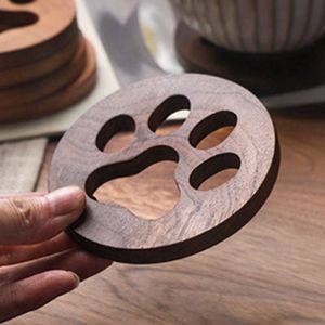 Sous-verres décoratifs en bois faits à la main pour servir des boissons avec style tout en protégeant les dessus de table des taches d'eau et des dommages causés par la chaleur - Product Image 5