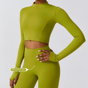 Ensemble de yoga 3 pièces pour femmes de qualité supérieure Leggings taille haute Soutien-gorge de sport Tissu extensible à séchage rapide Design avant pour la salle de sport et le fitness - Product Image 2