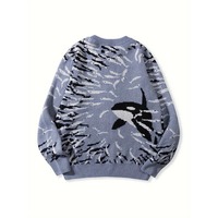 Pull en laine 100% pour femme, style streetwear, manches longues, respirant, tricoté, design personnalisable sur le devant, vente en gros