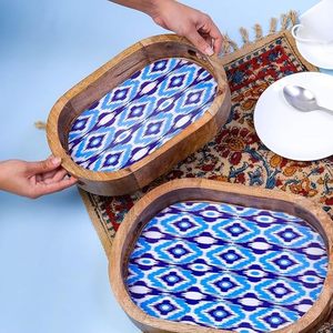 ถาดไม้พิมพ์ลายหลากสีถาดไม้พิมพ์ลายดิจิทัลสำหรับงานกิจกรรมคาเฟ่หรือบ้านถาดไม้พิมพ์ลายเป็นมิตรกับสิ่งแวดล้อมราคาถูก - Product Image 2