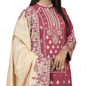 salwar kameez suit lawn new catalogue designer Indian Pakistani Neck Embroidered Printed Dress Kurti collection