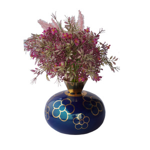 Vase à fleur en aluminium de haute qualité de Offre Spéciale dans le ton bleu pour la décoration d'événement au meilleur prix du fournisseur indien - Product Image 1