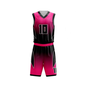 Ensemble de maillots de basket-ball unisexes personnalisés avec logo, respirants, 100% polyester, séchage rapide et antibactériens, fabriqués au Pakistan - Product Image 5
