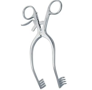 Écarteur Mollison pour adultes 13 cm 3X3 dents 14 mm de profondeur Instruments de chirurgie manuelle allemands incurvés en acier inoxydable - Product Image 5