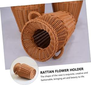 แจกันหวายธรรมชาติคุณภาพสูงแจกันดอกไม้ตกแต่งบ้านดีไซน์ทันสมัยออกแบบเองทำด้วยมือจากเวียดนามขายส่ง - Product Image 2