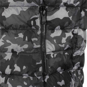 Gilet d'hiver vintage à fermeture éclair imperméable en coton lavé pour hommes col montant bouffant respirant en laine coupe-vent - Product Image 3