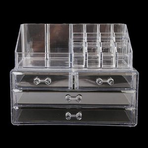 Acrylic Cosmetic <b>Makeup</b> Organizer Storage <b>Box</b> - White - Product Image 1