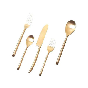 Juego de cubiertos de oro Timeless Elegance en acero inoxidable Cubiertos de acero inoxidable duraderos para uso diario - Product Image 3