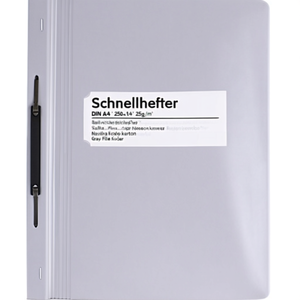 Schnellhefter DIN <b>A4</b> 250g/m Neutralware Recyclingkarton Grau File <b>Folder</b> - Product Image 3