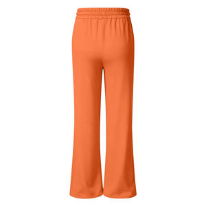 Pantalons de survêtement évasés tendance à la vente chaude pour femmes, tissu de haute qualité, matière douce texturée, pantalons de survêtement évasés pour femmes - Product Image 3