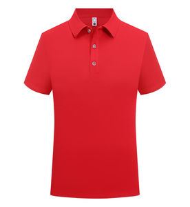 Vente en gros de polos pour hommes en coton respirant, style décontracté, manches courtes, tricot, longueur standard, motif uni, teinture unie - Product Image 3