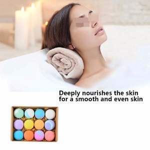 Bombas de Baño Efervescentes Hechas a Mano con Ingredientes Orgánicos, Sales de Baño en Forma de Bola, Bombas Románticas con Esencia Herbal para el Cuidado de la Piel, OEM - Product Image 3