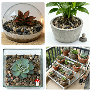 Pietre di ghiaia naturale 4-8mm non tossiche ed ecologiche marca BOYA <span class=keywords><strong>per</strong></span> acquari, vasche <span class=keywords><strong>per</strong></span> pesci, giardini e piante in vaso - Product Image 6