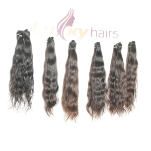 Cabello Humano Indio Virgen Crudo al Por Mayor a Precio Económico, Sin Procesar, Ondulado, con Cutícula Alineada, Doble Trama a Máquina, Negro - Product Image 6